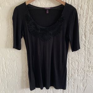 Long Tall Sally Black Short Sleeve T-shirt Size Small